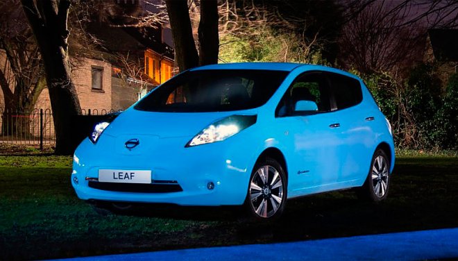 Автомобиль-светлячок Nissan Leaf