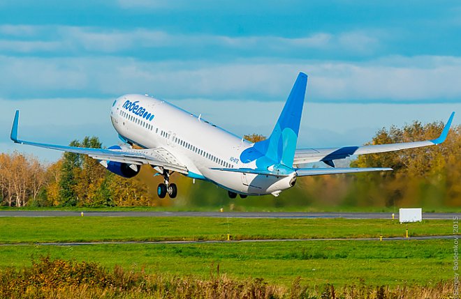 Взлет Boeing 737