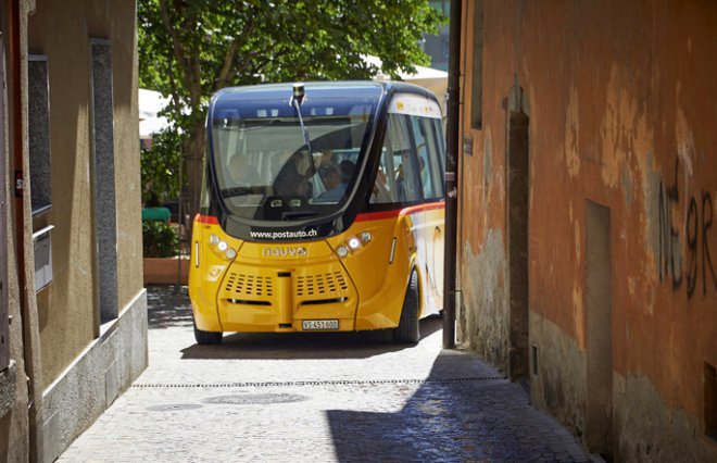 Беспилотный автобус PostBus