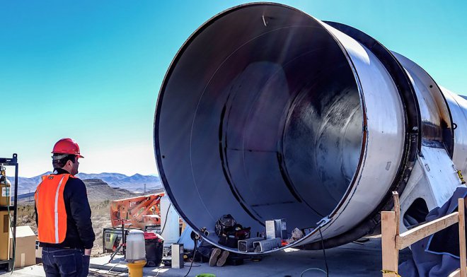 Строительство Hyperloop