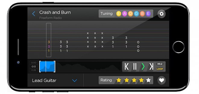 iOS приложение Fret Zeppelin