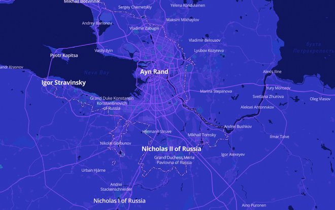 Знаменитости в районе Спб