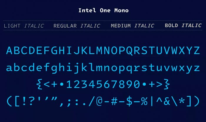 Intel One Mono 