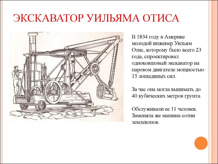 Паровой экскаватор Уильяма Отиса