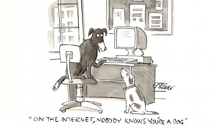 On the Internet, nobody knows youre a dog